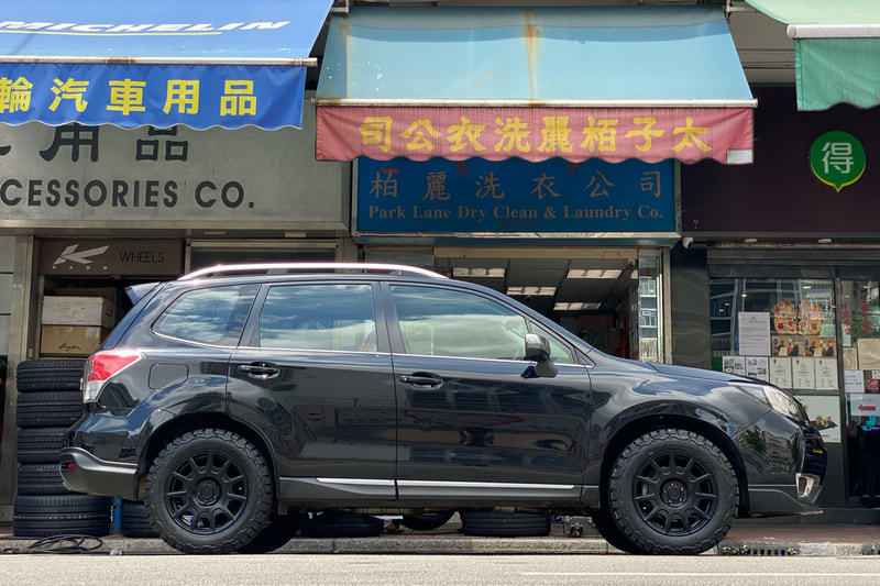 Subaru Forester and Motegi Racing MR139 wheels and tyre shop hk and bf goodrich ko2 tyres and 呔鈴