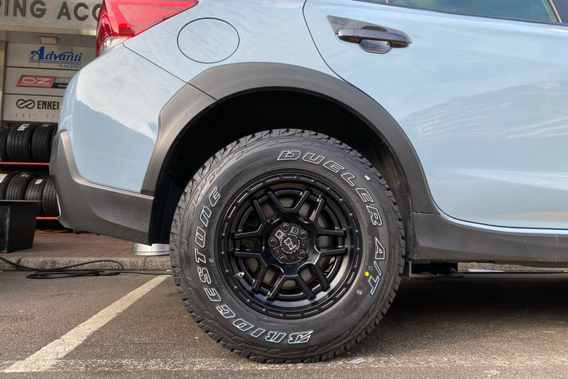 Subaru XV and Black Rhino Batona Wheels and Bridgestone Dueler 697 tyre and off road wheels hk 