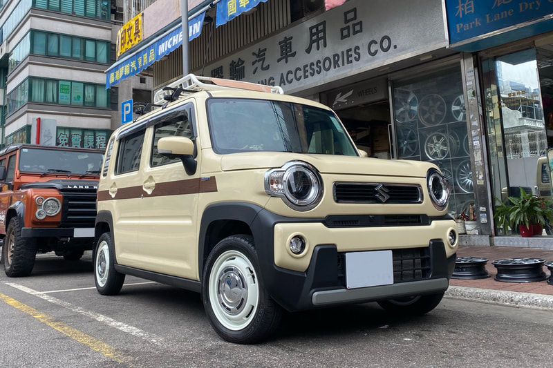 Suzuki Hustler MR52S and Dean Cross Country Wheels and tyre shop hk and 輪胎店 and 新型ハスラー
