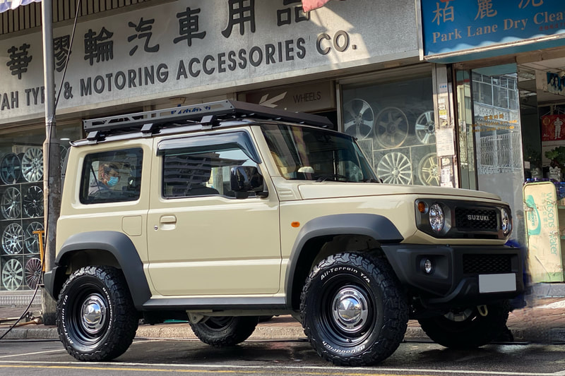 Suzuki Jimny and Dean CC3 wheels and wheels hk and 呔鈴 and tyre shop and bf goodrich tyres hk