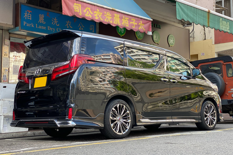 Toyota Alphard and RAYS Versus Triaina Wheels and wheels hk and 呔鈴