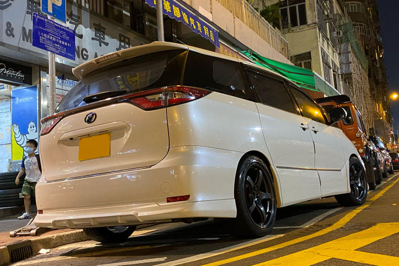 Toyota Previa and Estima and Rays 57CR Wheels and tyre shop hk and 呔鈴