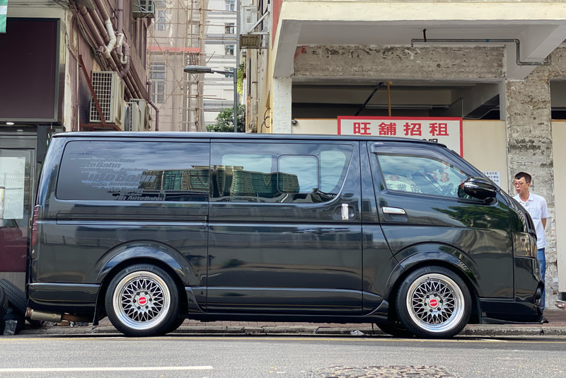 Toyota Hiace and ESSEX ENCM 18 Wheels and wheels hk and tyre shop hk and 呔鈴