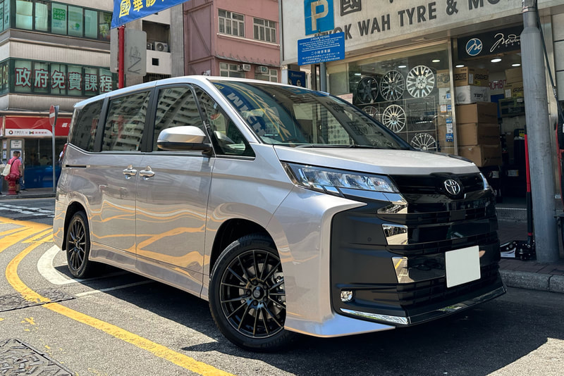 Toyota Noah and WedsSport SA35R wheels and michelin primacy 4 tyre and tyre shop hk and toyota hk and 輪胎店