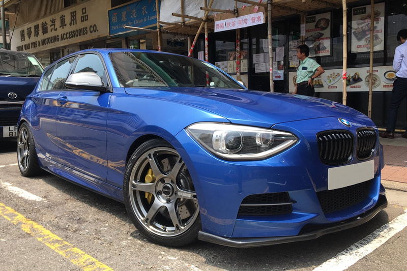 BMW F20 M135i and RAYS Volk Racing TE037 6061 Formula Silver Wheels and 呔鈴