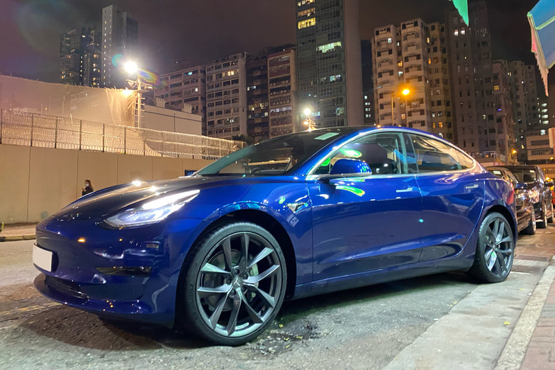 T Sportline TSS Wheels and Tesla Model 3 and 呔鈴