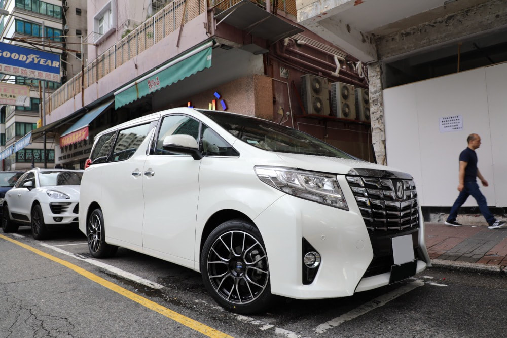 Toyota Alphard and RAYS Gramlights 57BNA Wheels and wheels hk and 呔鈴
