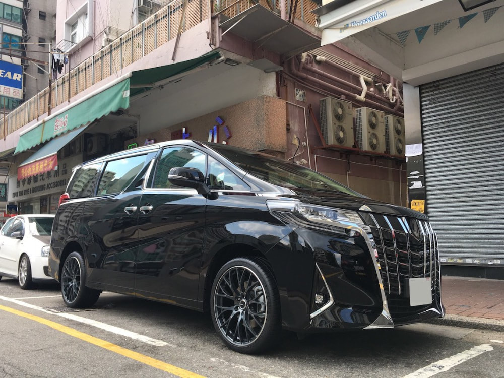 Toyota Alphard and RAYS Homura 2x10S Wheels and wheels hk and 呔鈴