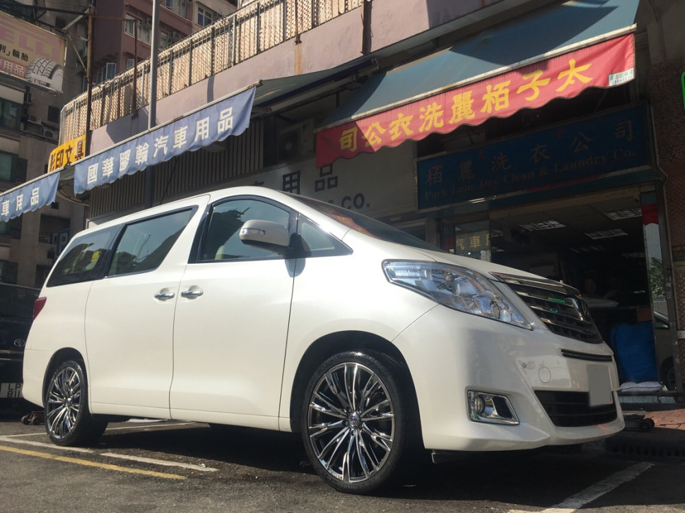 Toyota Alphard and RAYS Versus Lucianna Wheels and wheels hk and 呔鈴