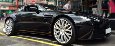 Aston Martin vantage and Kahn Design RSF wheels and 呔鈴