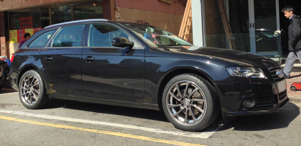 Audi A4 and ABT Wheels DR and 呔鈴 and wheels hk