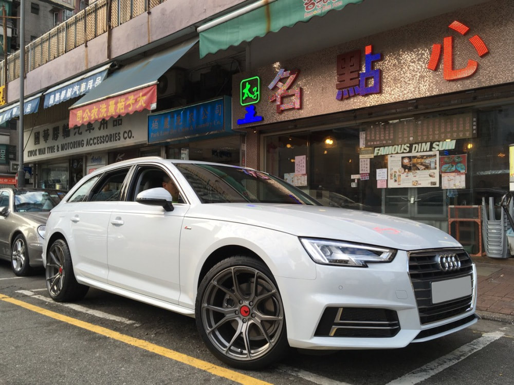 Audi A4 and Vorsteiner Wheels VFF103 and 呔鈴 and wheels hk