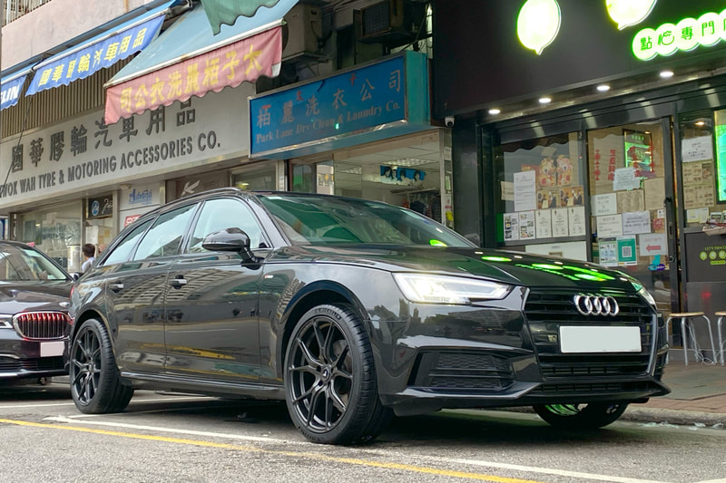 Audi B9 A4 and Vorsteiner Wheels VFF103 and 呔鈴 and wheels hk and michelin ps4s tyre and 輪胎店