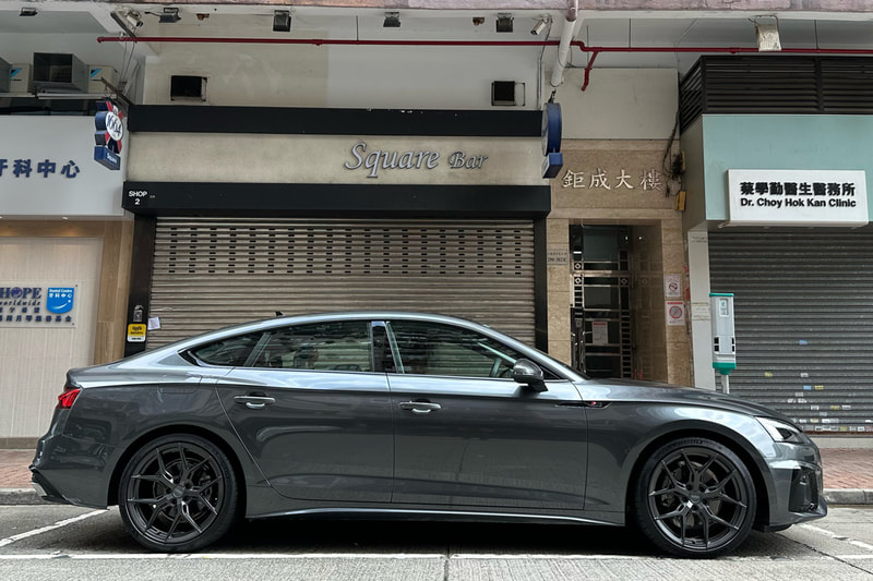 Audi A5 and Vossen HF5 wheels and Michelin PS4S tyre and 輪胎店