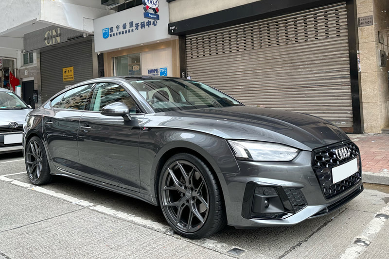Audi A5 and Vossen HF5 wheels and Michelin PS4S tyre and 輪胎店