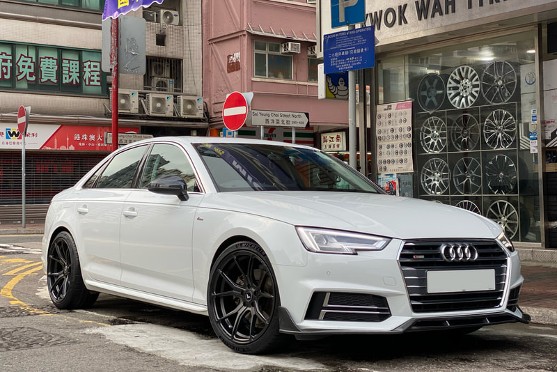 Audi B9 A4 and Vorsteiner Wheels VFF103 and 呔鈴 and wheels hk