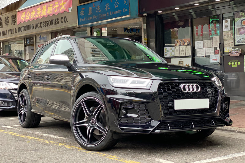 Audi Q5 and ABT Sportsline the FR wheels and wheels hk and 呔鈴 and pirelli scorpion zero tyres