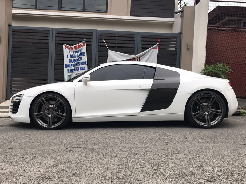 Audi R8 and Modulare Wheels B35 and 呔鈴 and wheels hk