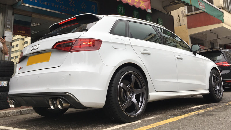 Audi S3 and ADVAN TC4 wheels and wheels hk and 呔鈴 