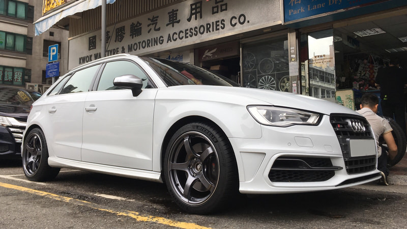 Audi S3 and ADVAN TC4 wheels and wheels hk and 呔鈴 