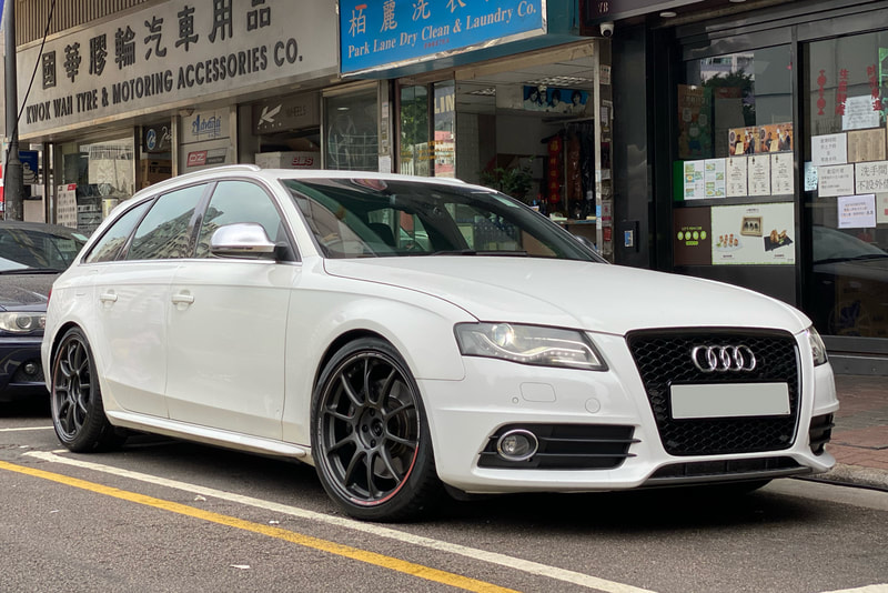 Audi S4 and RAYS ZE40 Wheels and wheels hk and tyre shop hk and pirelli pzero tyres and 呔鈴