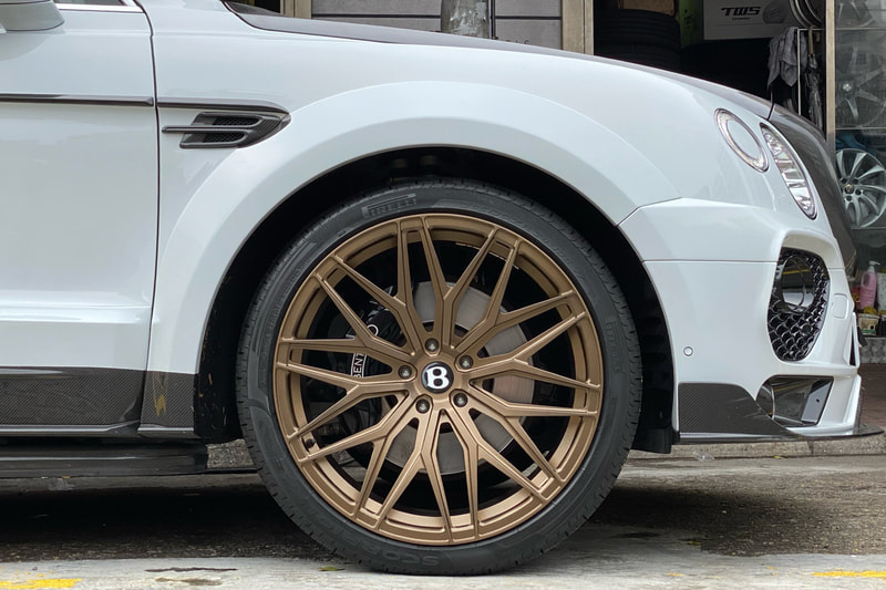Bentley Bentayga and Modulare Wheels B40 and 呔鈴 and wheels hk