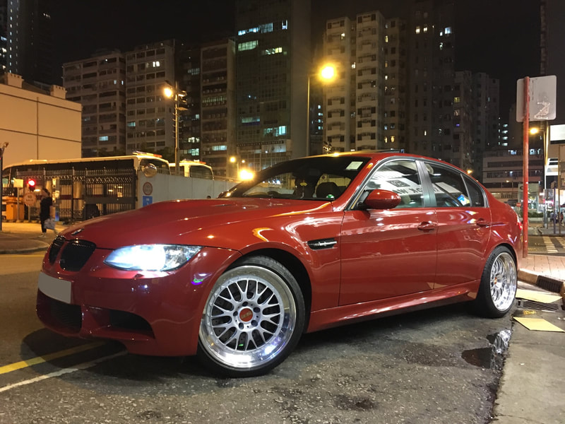 BMW E90 M3 and BBS E88 Wheels and wheels hk and 呔鈴