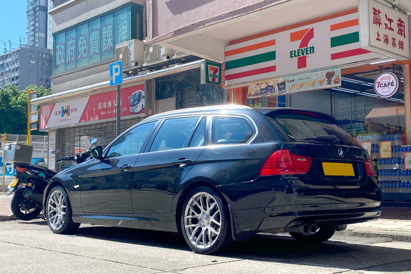 BMW E91 3 Series and Breyton Race GTS Wheels and michelin ps4 tyre and tyre shop 
