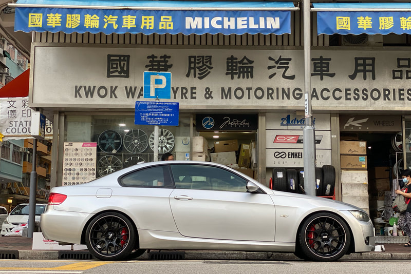 BMW E92 3 Series 325i and BBS CHR Wheels and tyre shop hk and 輪胎店