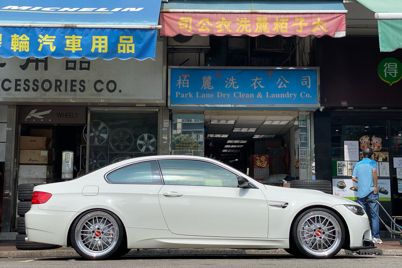 BMW E92 M3 and BBS LM Wheels and tyre shop hk and 輪胎店