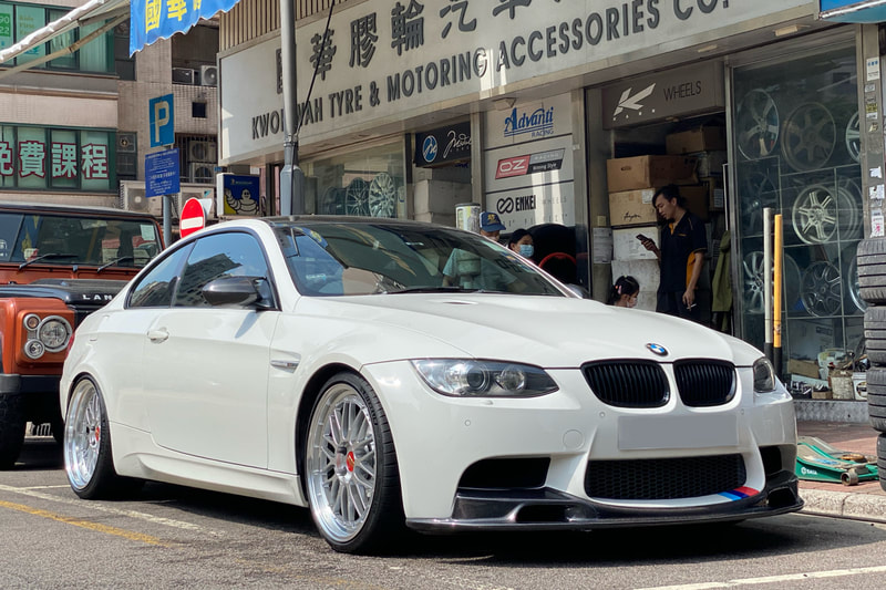 BMW E92 M3 and BBS LM Wheels and tyre shop hk and 輪胎店