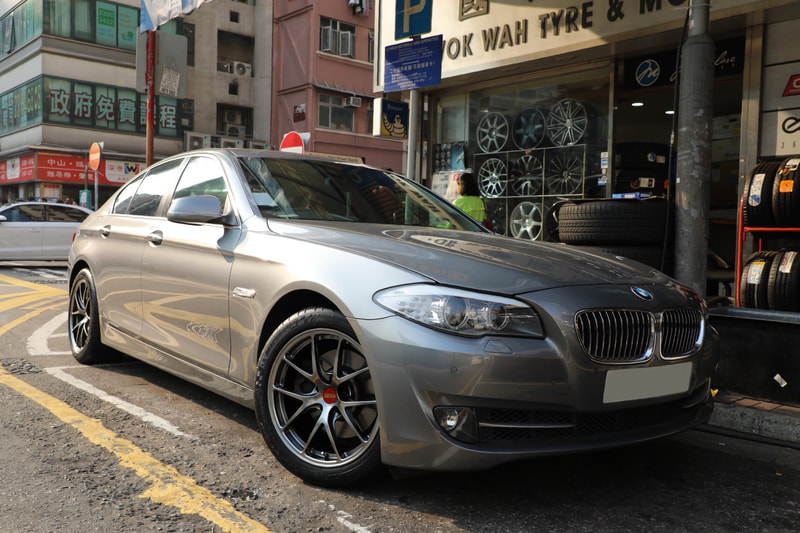 bmw f10 and bbs ria wheels and 呔鈴