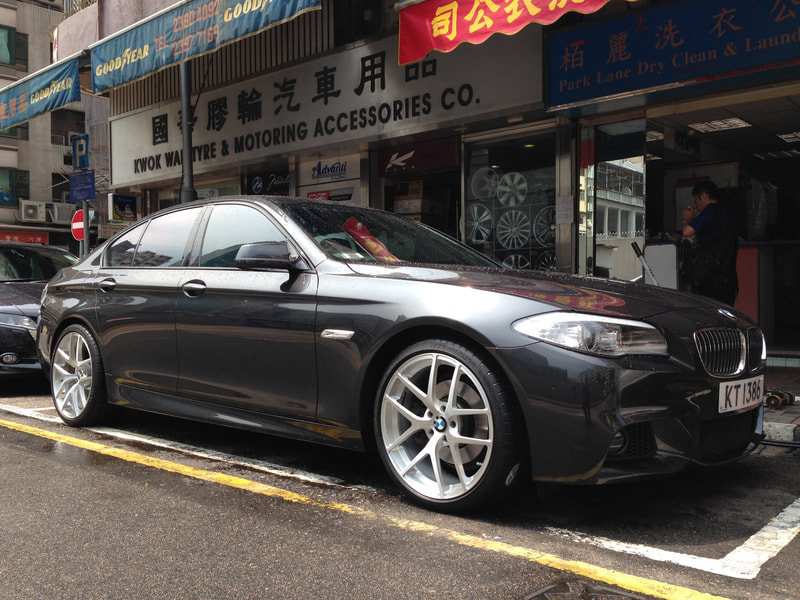 BMW F10 and modulare wheels b18 and 呔鈴 and wheels hk