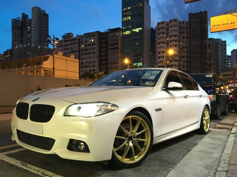 BMW F10 5 Series and RAYS Volk Racing G25 EDge and wheels hk and 呔鈴