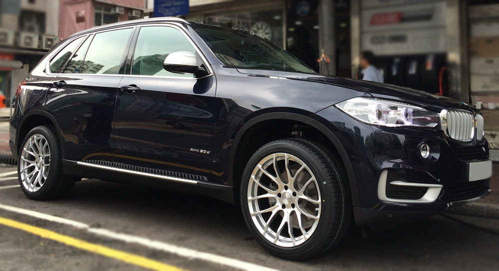BMW F15 X5 and Breyton Race GTS Wheels and wheels hk and 呔鈴