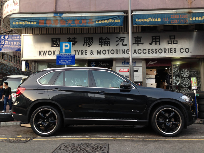 BMW F15 x5 and kahn design rsc wheels and wheels hk and 呔鈴