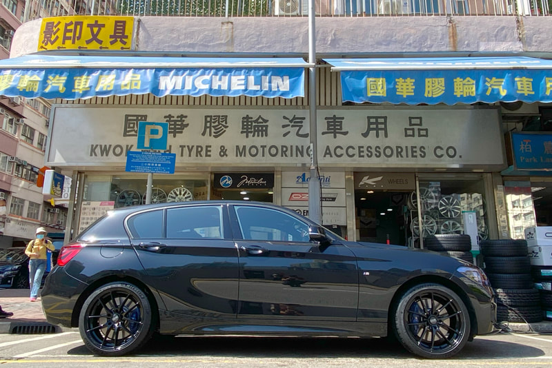 BMW F20 1 Series 120i and OZ Racing Leggera Wheels and tyre shop hk and Michelin PS4 tyre and 呔鈴