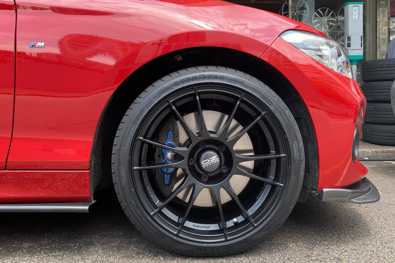 BMW F20 120i and OZ Racing Ultraleggera Wheels and tyre shop hk and Goodyear eagle f1 asymmetric 5 tyres