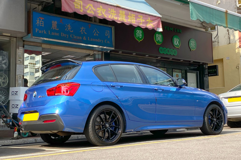 BMW F20 1 Series 120i and OZ Racing Leggera Wheels and tyre shop hk and Bridgestone S007A tyre and 呔鈴