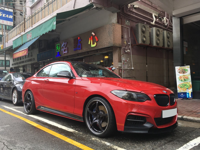 BMW F22 and RAYS Volk Racing G50 wheels and 呔鈴