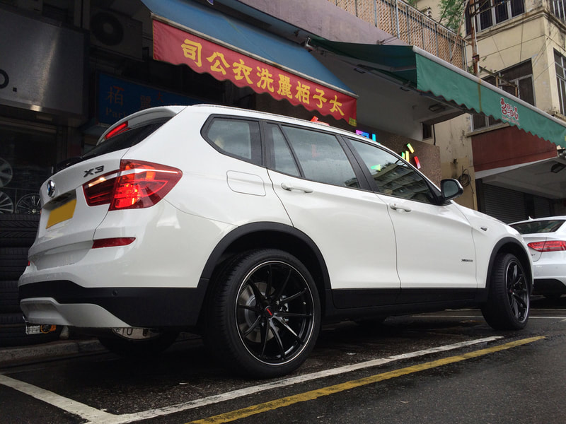 BMW F25 X3 and RAYS Volk Racing G25 Wheels and wheels hk and 呔鈴