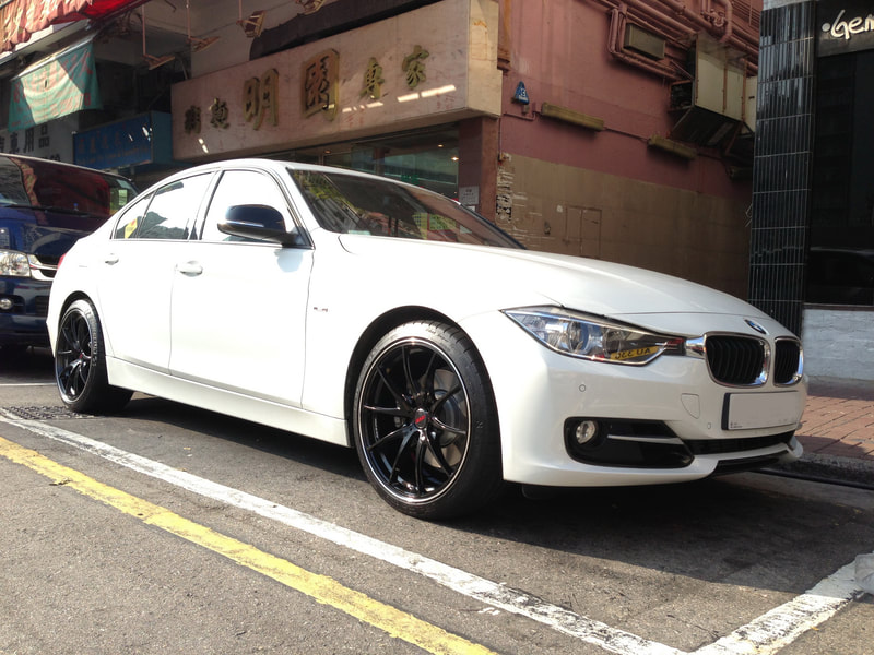 BMW F30 3 series and RAYS G25 Wheels and wheels hk and 呔鈴