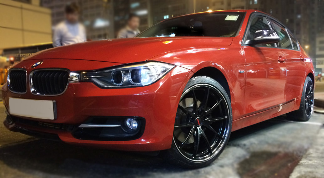 BMW F30 3 series and rays volk racing g25 Wheels and wheels hk and 呔鈴