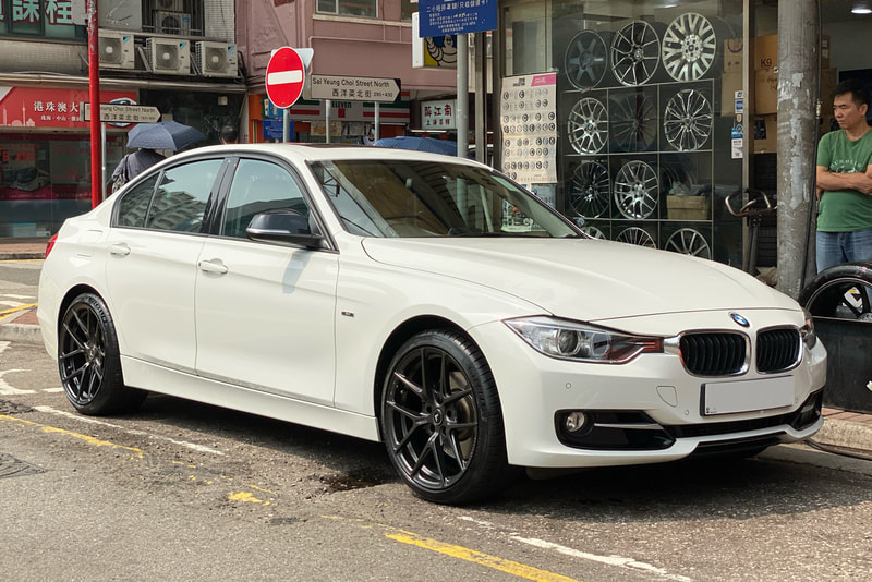 BMW F30 3 Serie sand Vorsteiner Wheels VFF101 and Michelin PS4S tyres and wheels hk and 呔鈴 