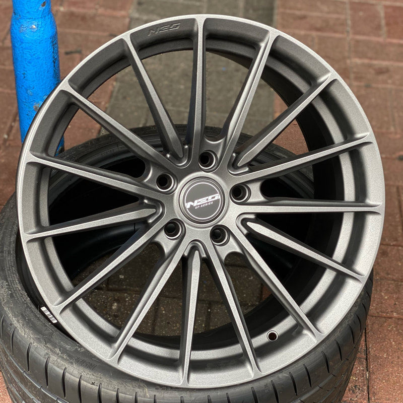 BMW 4 Series and NES SF05 Wheels and tyre shop hk and Michelin PS4s tyres and 呔鈴 and 輪胎店