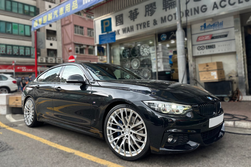 BMW 4 Series gran coupe and F36 and tyre shop hk and Breyton Topas wheels and wheel shop hk and bmw wheels