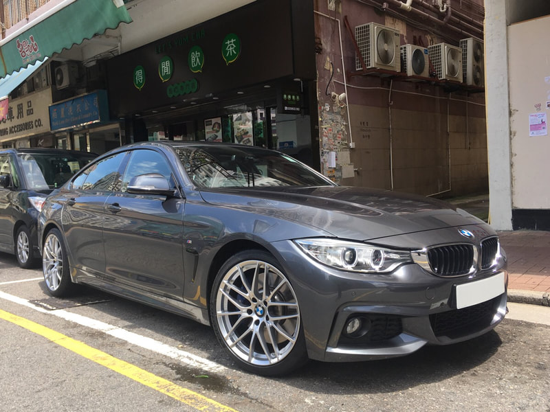 BMW F36 4 Series Gran Coupe and Breyton Fascinate Hyper Silver Wheels and 呔鈴