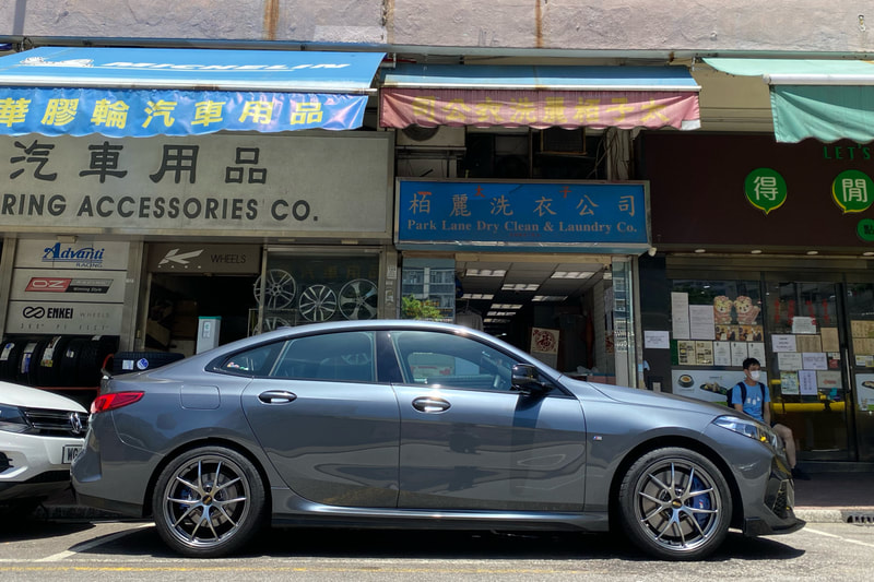 BMW F44 2 Series 218i and BBS RIA Wheels and BBS japan and tyre shop hk and bmw m235i