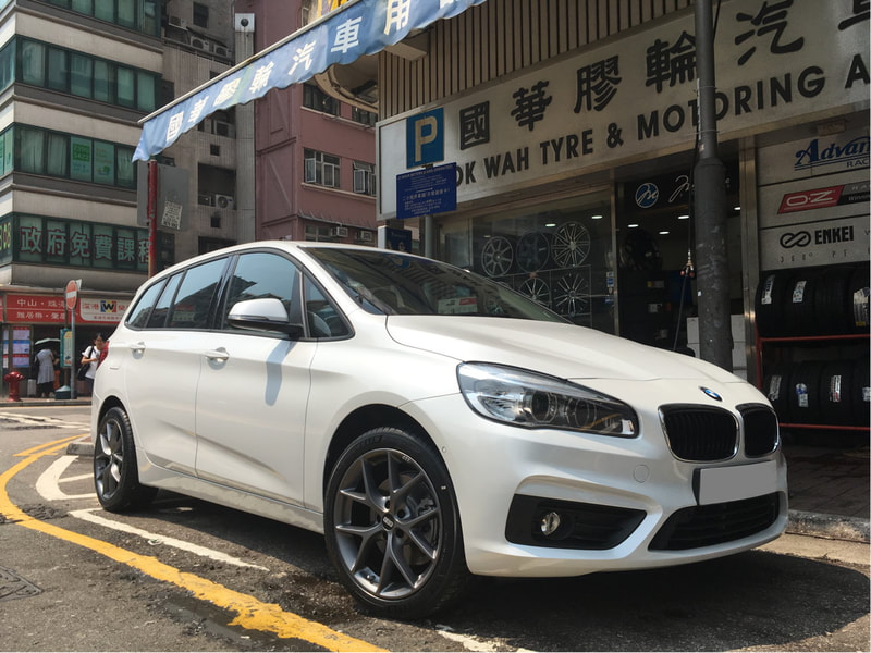 BMW F46 and BBS SR Wheels and 呔鈴 and wheels hk