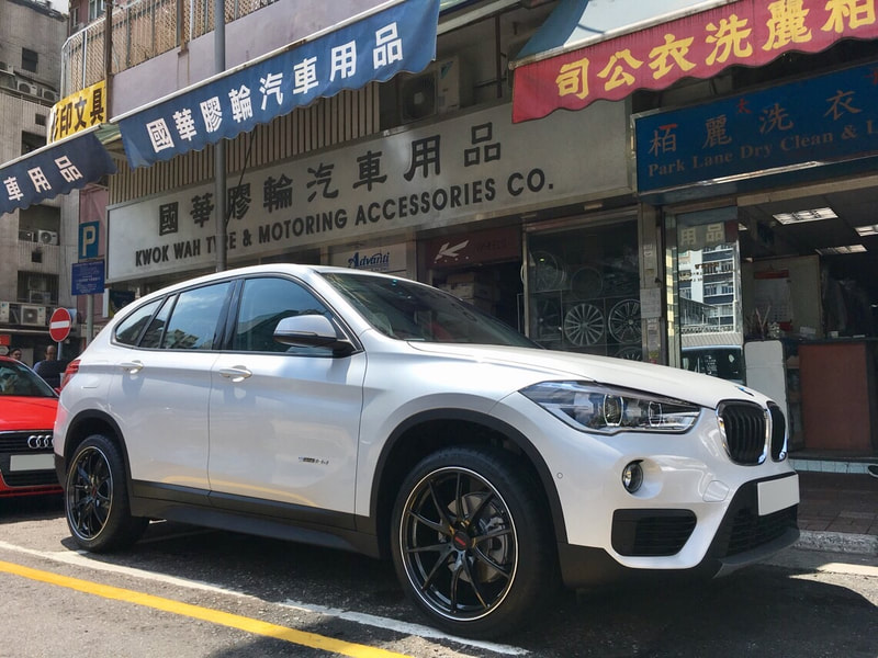 BMW F48 X1 and rays volk racing G25 wheels and wheel hk and 呔鈴
